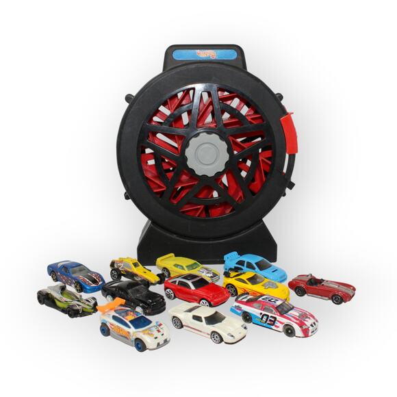 Hot Wheels Sto&Go Race Case Mattel 1998 with 12 cars - Picture 1 of 16